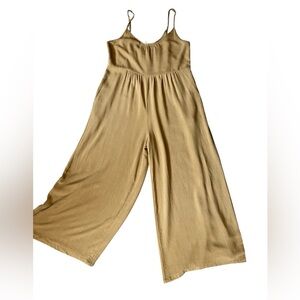 Wide leg capris jumpsuit NWT